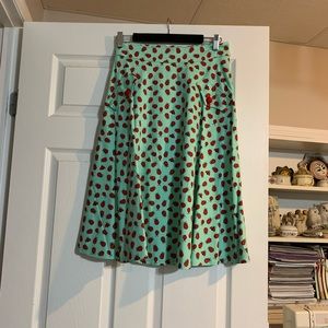 Mint green with Ladybugs